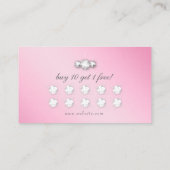 Schmuck Swirl Loyalty Card Glitzer Diamonds Pink Treuekarte (Rückseite)