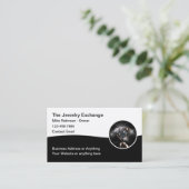 Schmuck-Thema DiamantenVisitenkarten Visitenkarte (Stehend Vorderseite)