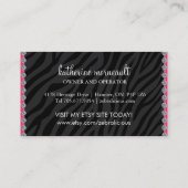 Schmuck-u. Zusatz-Butike-Geschäfts-Karten Visitenkarte (Rückseite)