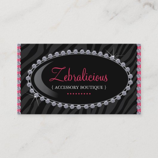 Schmuck-u. Zusatz-Butike-Geschäfts-Karten Visitenkarte (Vorderseite)