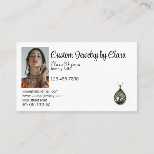 Schmuck Visitenkarte (Vorderseite)