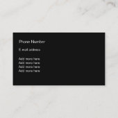 Schmuck-Visitenkarte-Entwurf Visitenkarte (Rückseite)