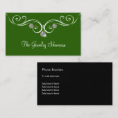 Schmuck-Visitenkarte-Entwurf Visitenkarte (Vorne/Hinten)