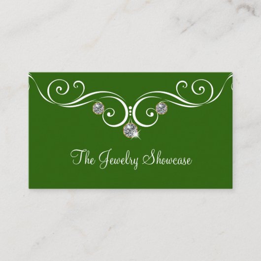 Schmuck-Visitenkarte-Entwurf Visitenkarte (Vorderseite)