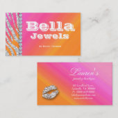 Schmuck-Visitenkarte-MaskenbildnerCosmetology Visitenkarte (Vorne/Hinten)