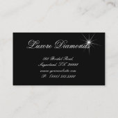 Schmuck-Visitenkarte-Spitze-Rosa-Blau-Herz Visitenkarte (Rückseite)