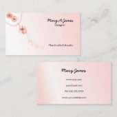 Schmuck-Visitenkarten Visitenkarte (Vorne/Hinten)