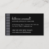 Schmuck-Visitenkarten Visitenkarte (Rückseite)