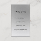 Schmuck-Visitenkarten Visitenkarte (Rückseite)