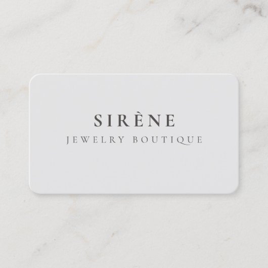 Schmuck-Visitenkarten Visitenkarte (Vorderseite)