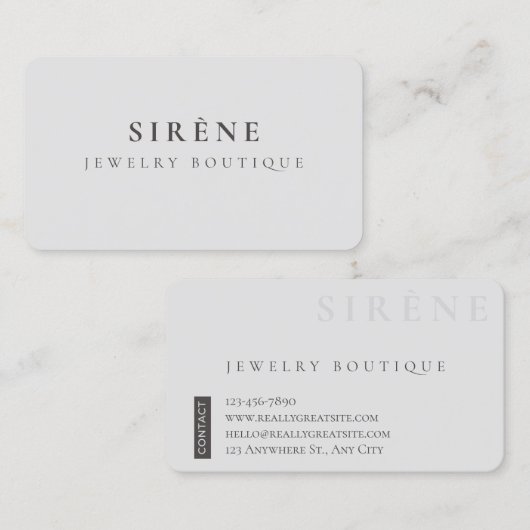 Schmuck-Visitenkarten Visitenkarte (Vorne/Hinten)