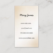 Schmuck-Visitenkarten Visitenkarte (Rückseite)