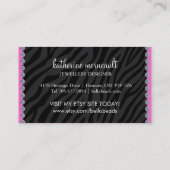 Schmuck-Visitenkarten Visitenkarte (Rückseite)