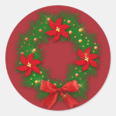 Schmuck von Weihnachten - Calcomanía Runder Aufkleber (Vorderseite)