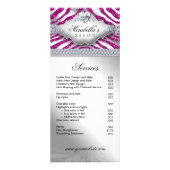 Schmuck Zebra Herz Sparkle Hot Pink Menü (Vorne)