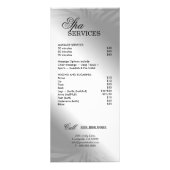 Schmuck Zebra Lilie Sparkle Hot Pink Menu Werbekarte (Hinten)