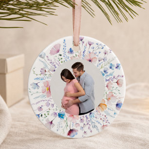 Schmuck zur Bekanntgabe der Schwangerschaft für Gr Keramik Ornament
