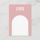 Schmuckanhänger mit dunkelrosa Verzierung Visitenkarte (Vorderseite)