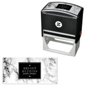 Schmuckdesigner aus schwarzem und grauem Marmor Permastempel (Beispiel)