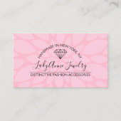 Schmuckdesigner Boutique Diamantbekleidung Edelste Visitenkarte (Vorderseite)