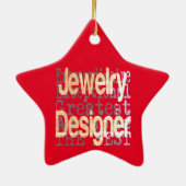 Schmuckdesigner Extraordinaire Keramik Ornament (Hinten)