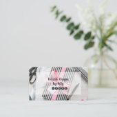 Schmuckdesigner für Geschenkboxen aus Schwarz und  Visitenkarte (Stehend Vorderseite)