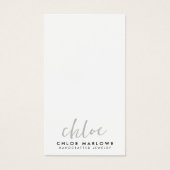 Schmuckdesigner für Minimalistische Skriptnamen (Vorderseite)