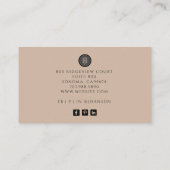 Schmuckdesigner für mit Monogramm Logos Visitenkarte (Rückseite)