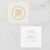 Schmuckdesigner, Schmuckschmuck Quadratische Visitenkarte (Vorne/Hinten)