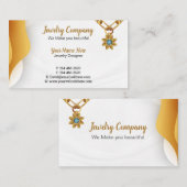 Schmuckdesigner / Verkäufer Visitenkarte (Vorne/Hinten)