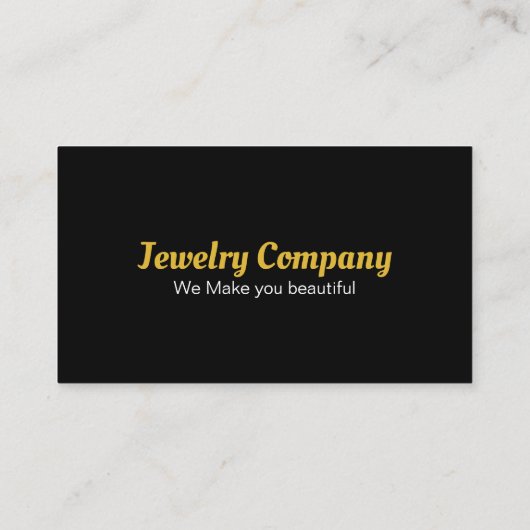 Schmuckdesigner / Verkäufer Visitenkarte (Rückseite)