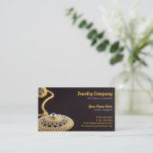 Schmuckdesigner / Verkäufer Visitenkarte (Stehend Vorderseite)