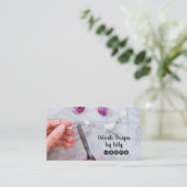 Schmuckdesigner Visitenkarte (Stehend Vorderseite)