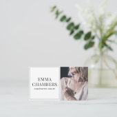 Schmuckdesigner-Visitenkarte Visitenkarte (Stehend Vorderseite)