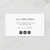 Schmuckdesigner-Visitenkarte Visitenkarte (Rückseite)