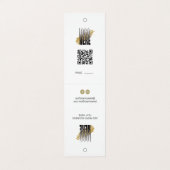 Schmuckdisplay-Preisschild mit QR-Code und Logo Visitenkarten (Außenseite Aufgefaltet)