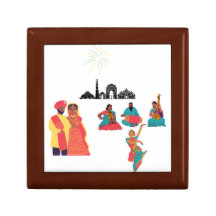 Schmuckdose aus Holz Indien