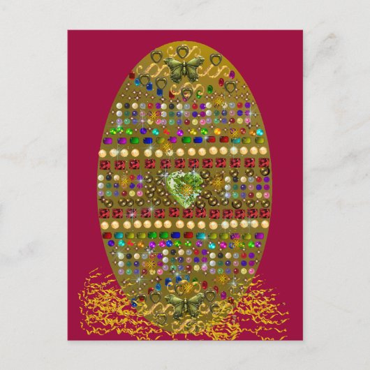 Schmuckeier Feiertagspostkarte (Vorderseite)