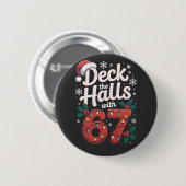 Schmücken Sie die Hallen mit 6 7 Lustigen Weihnach Button (Vorne & Hinten)