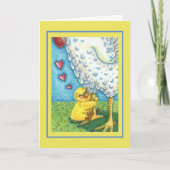 SCHMUCKEN SIE IHR MOMMA, BABY CHICK LIEBEN MUTTER KARTE (Vorderseite)