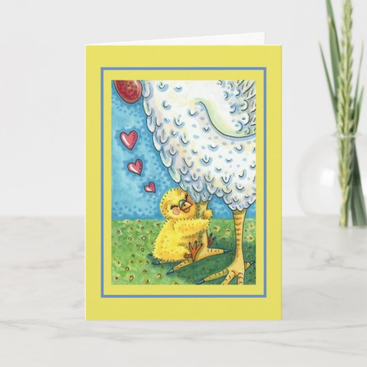 SCHMUCKEN SIE IHR MOMMA, BABY CHICK LIEBEN MUTTER KARTE (Vorderseite)