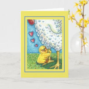 SCHMUCKEN SIE IHR MOMMA, BABY CHICK LIEBEN MUTTER  KARTE