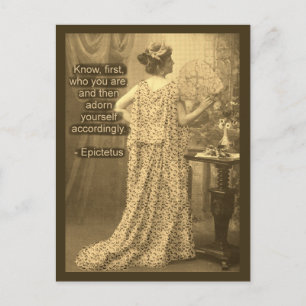 Schmücken Sie sich dementsprechend - Vintage-Foto Postkarte