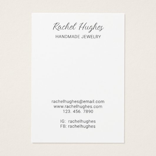 Schmuckflorenkarte (Rückseite)