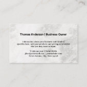 Schmuckgeschäft | Diamant Cut Visitenkarte (Rückseite)