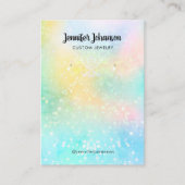 Schmuckhalter für holografische Glitzer Ohrringe P Visitenkarte (Vorderseite)