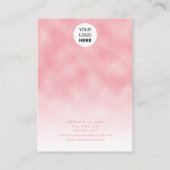 Schmuckhalter Ohrringe in modernem metallischem Ro Visitenkarte (Rückseite)