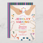 Schmuckhandwerk Geburtstagsbekleidung Schmuck Einladung (Vorne/Hinten)