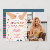 Schmuckhandwerk Geburtstagsbekleidung Schmuck Einladung (Vorne/Hinten)