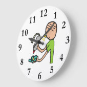 Schmuckherstellung Große Wanduhr (Winkel)